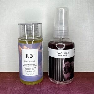 R+Co On A Cloud Bond Repair Styling Oil + Two-Way Mirror Shine Spray Set kit
